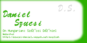 daniel szucsi business card